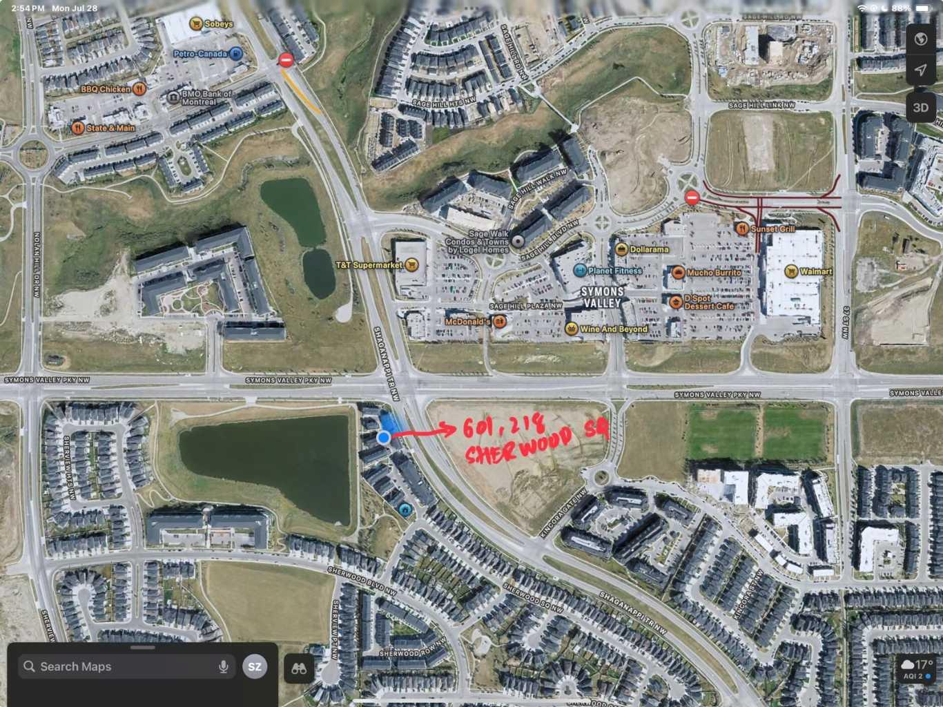218 Sherwood Square Nw Unit 601, Calgary, AB T3R 0Y2