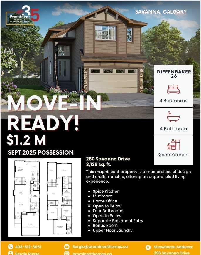 280 Savanna Dr NE, Calgary, AB T3J 5T3