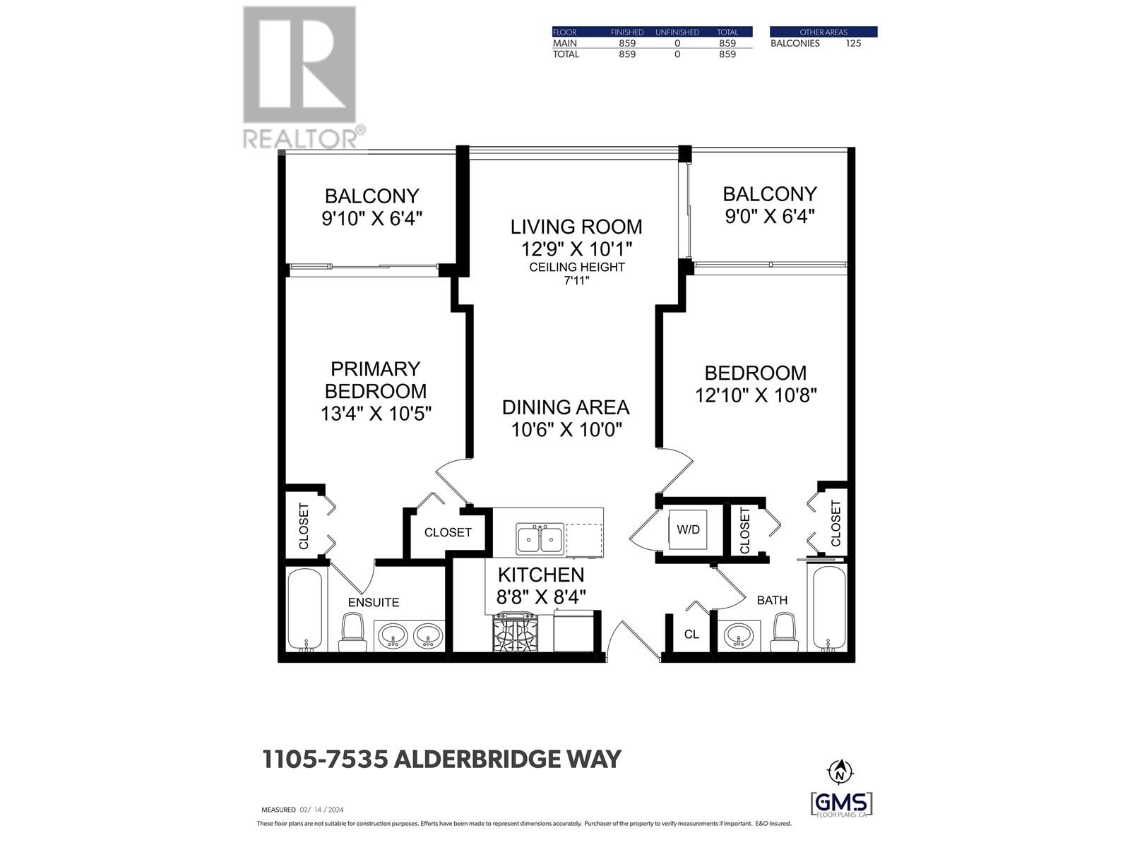 7535 Alderbridge Way Unit 1105, Richmond, BC V6X 4L2
