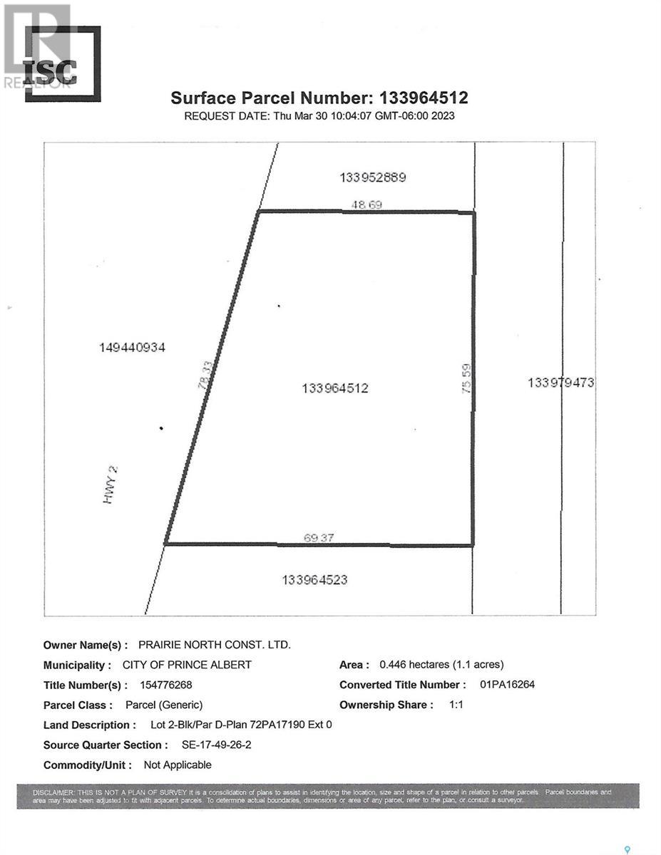 2 Street East, Prince Albert, SK S6V 5R3