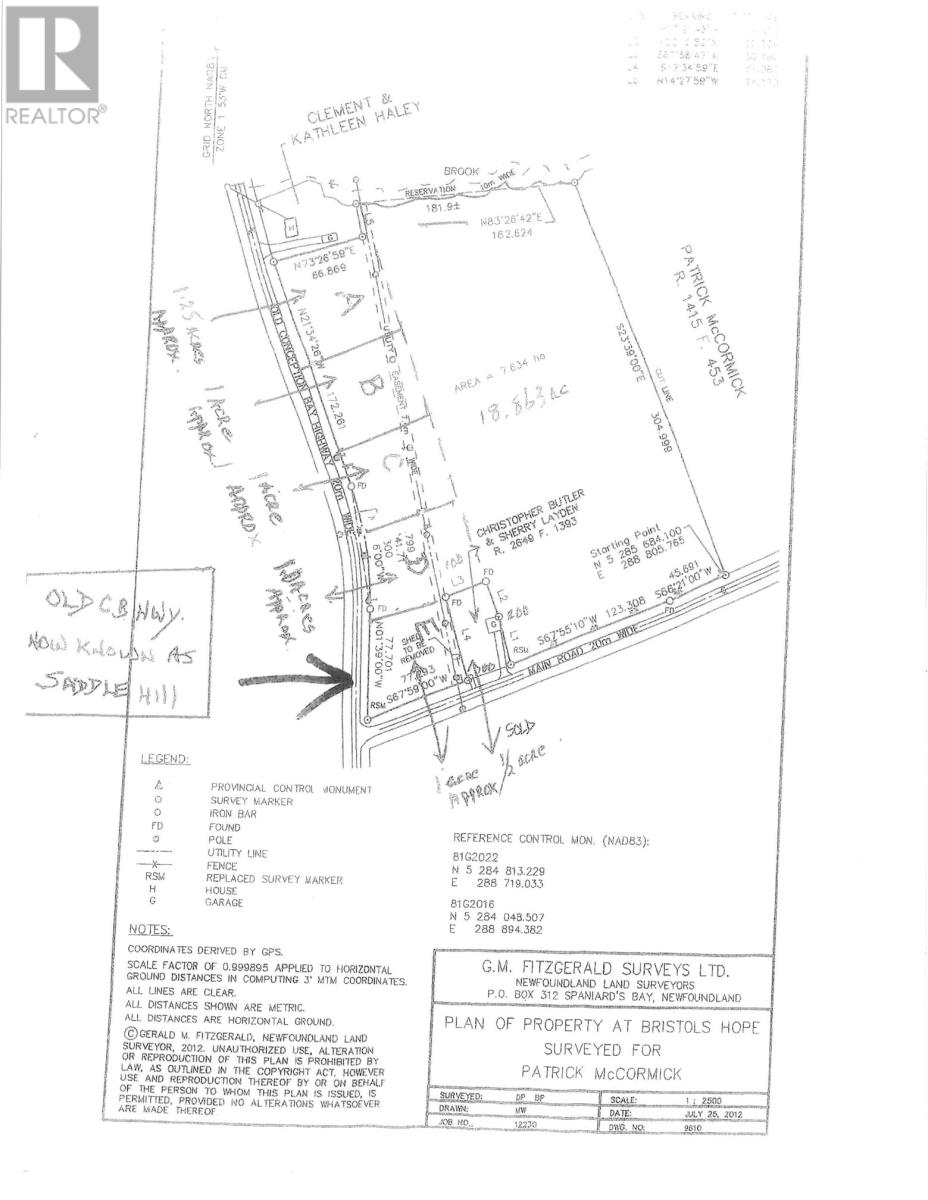00 Saddle Hill Unit Parcel A, Bristol's Hope, NL A1Y 0A7