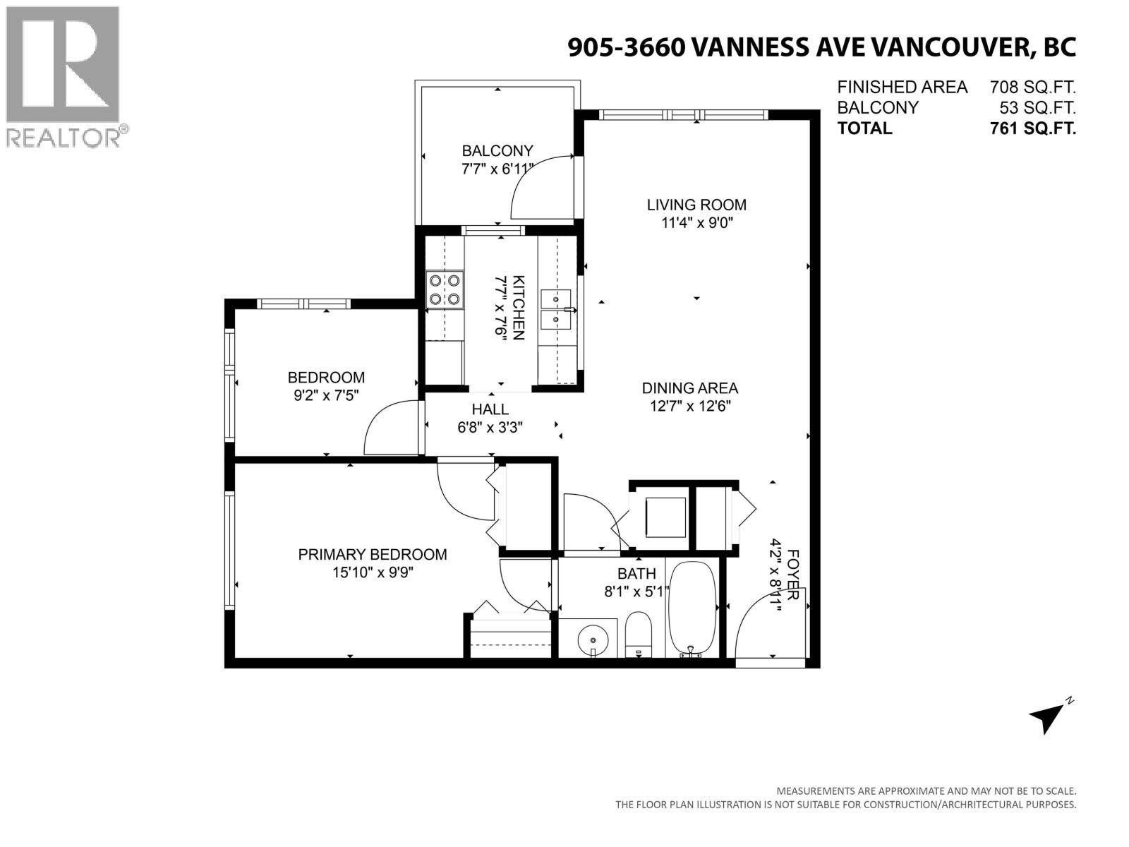 3660 Vanness Avenue Unit 905, Vancouver, BC V5R 6H8