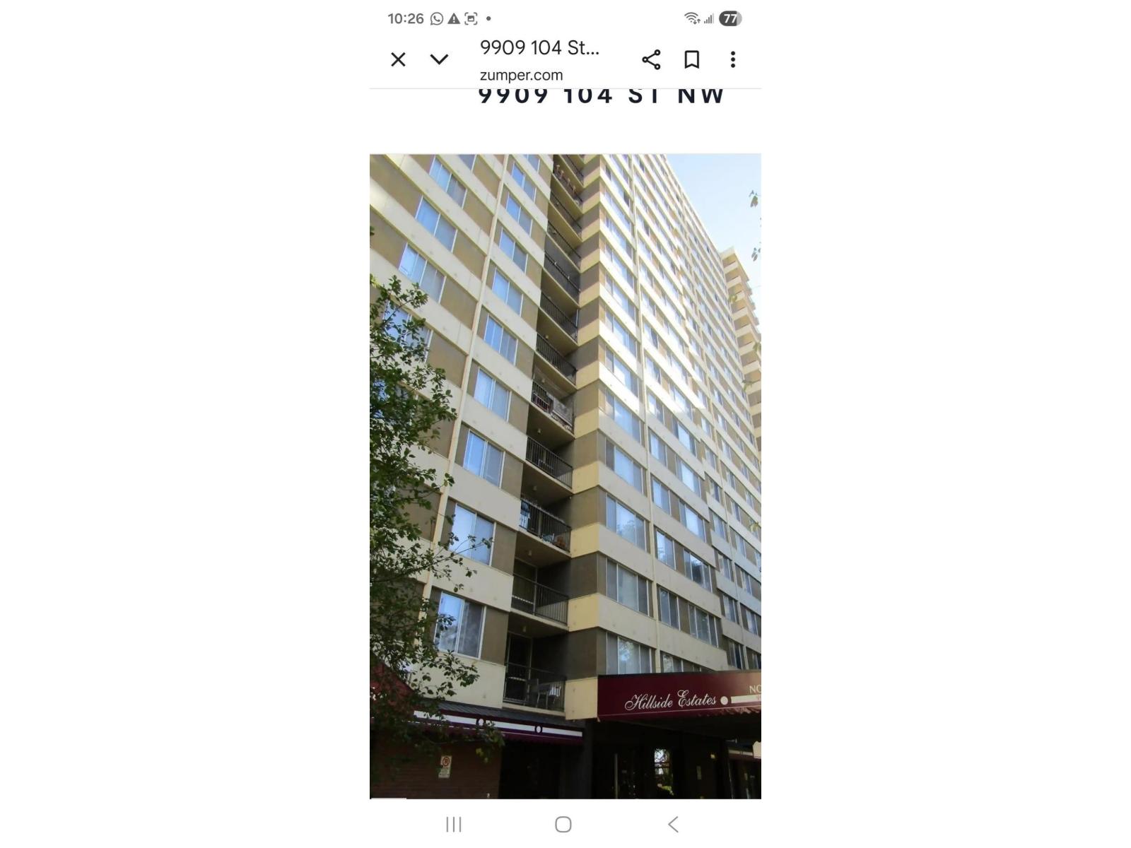 9909 104 Street Northwest #810, Edmonton, AB T5K 2G5