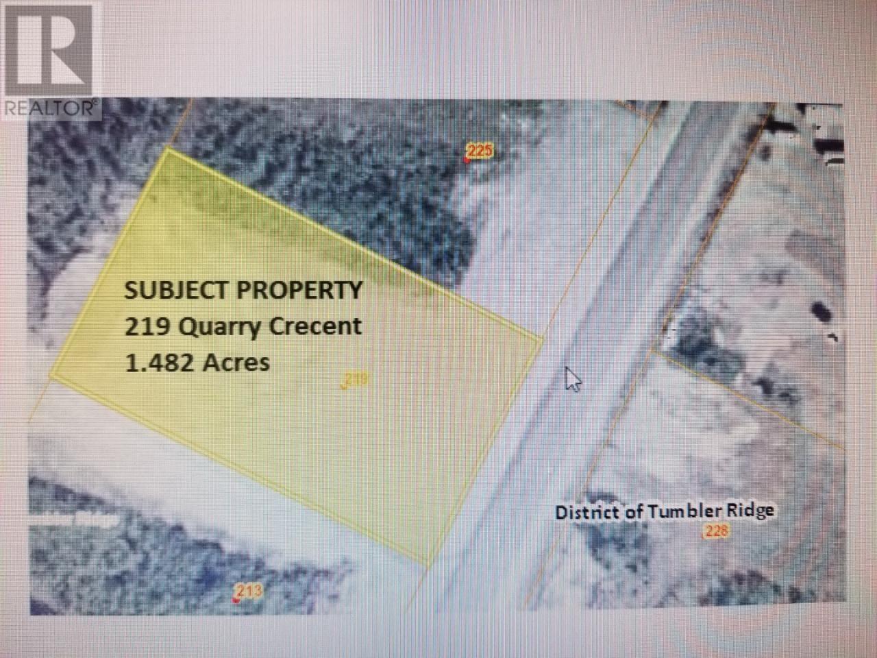 219 Quarry Cres, Tumbler Ridge, BC V0C 2W0