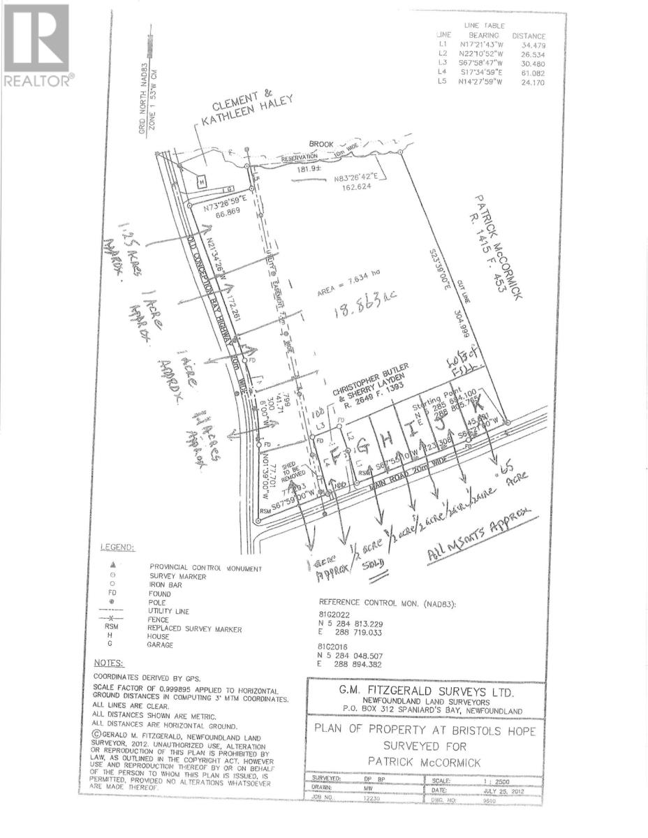 00 Main Road Apt Parcel I Rd, Bristol's Hope, NL A1Y 0A7