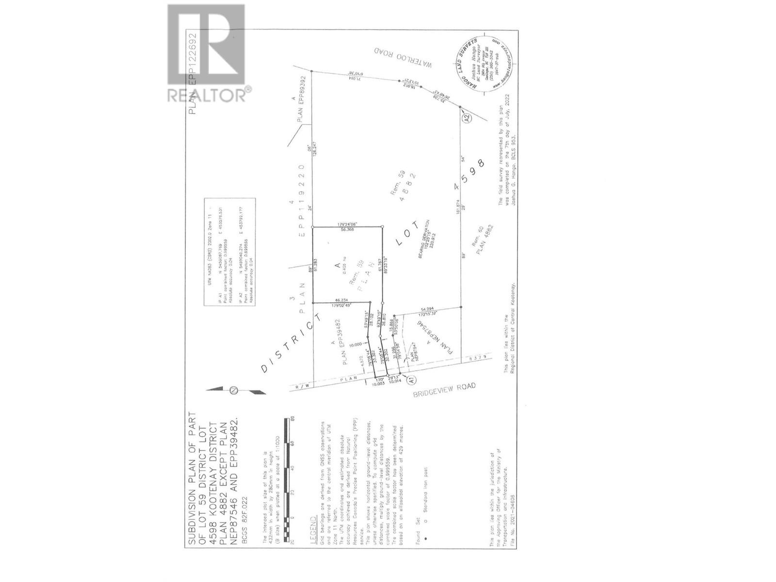 Lot A Bridgeview Road, Ootischenia, BC V1N 4K8