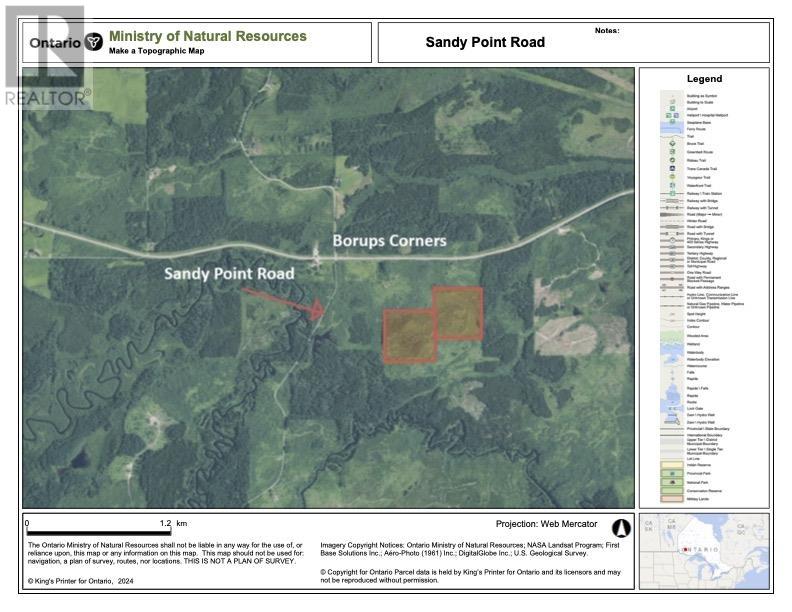 Pcl 17837/24623 Sandy Point Rd, Borups Corners, ON P0V 1P0