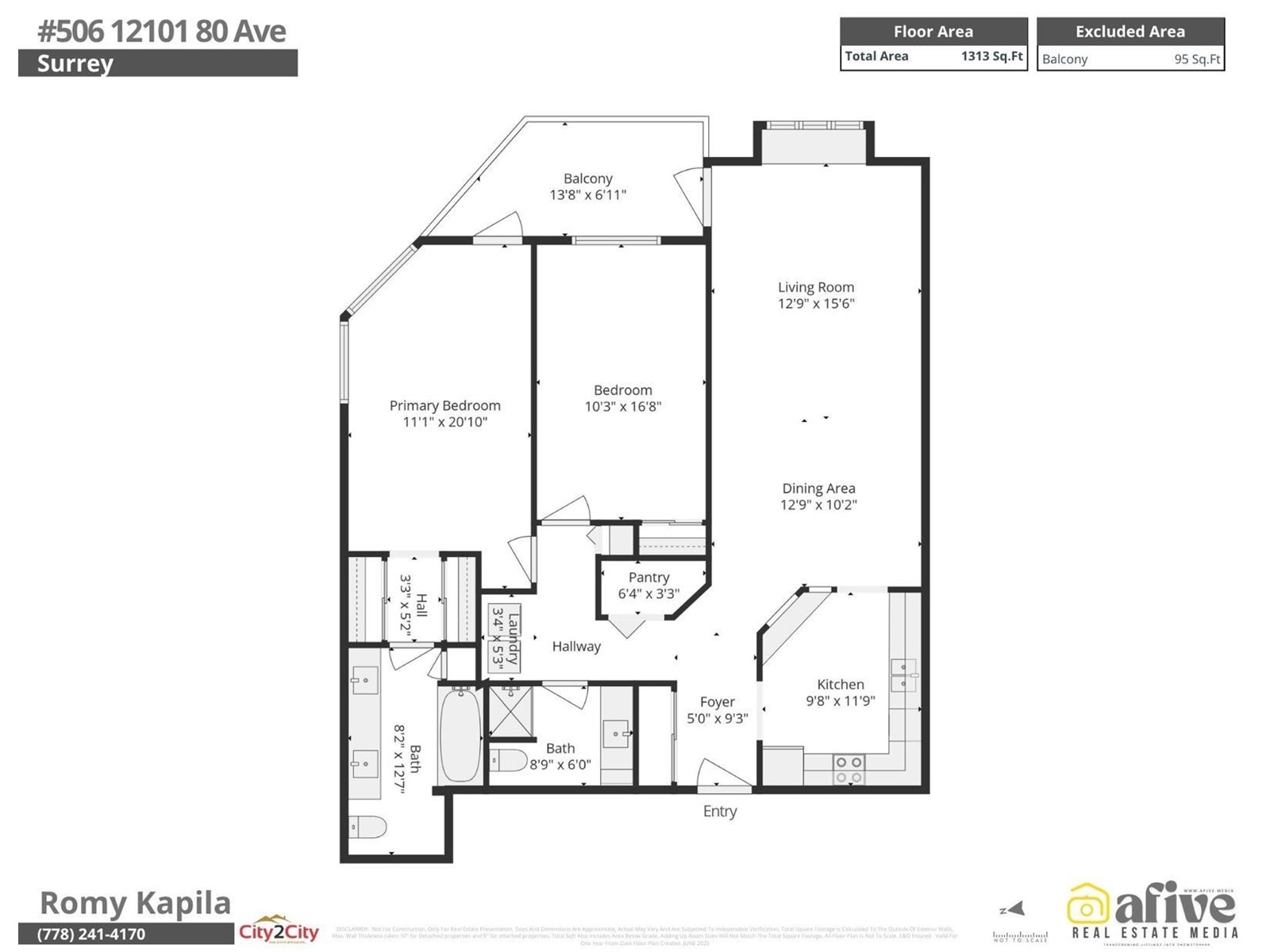 12101 80 Avenue Unit 506, Surrey, BC V3W 5V6