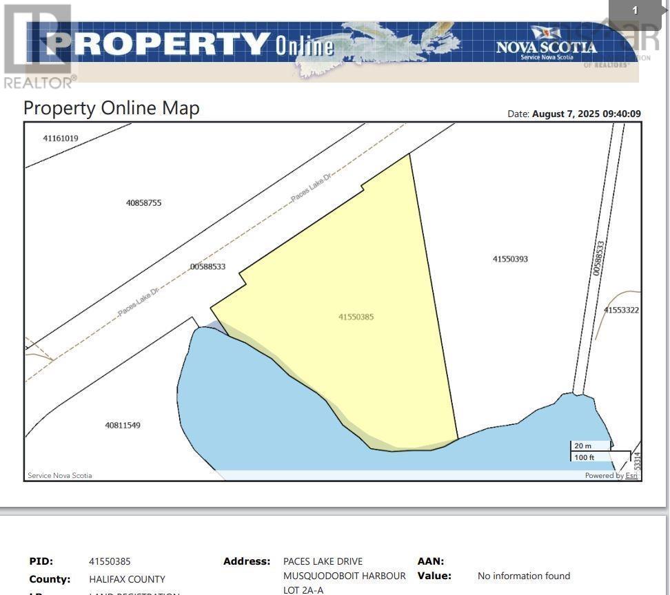 Lot 2aa Paces Lake Drive, Musquodoboit Harbour, NS B3M 0B7