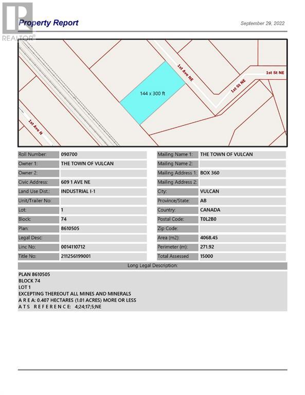 1 Avenue Ne Unit 609 NE #609, Vulcan, AB T0L 2B0
