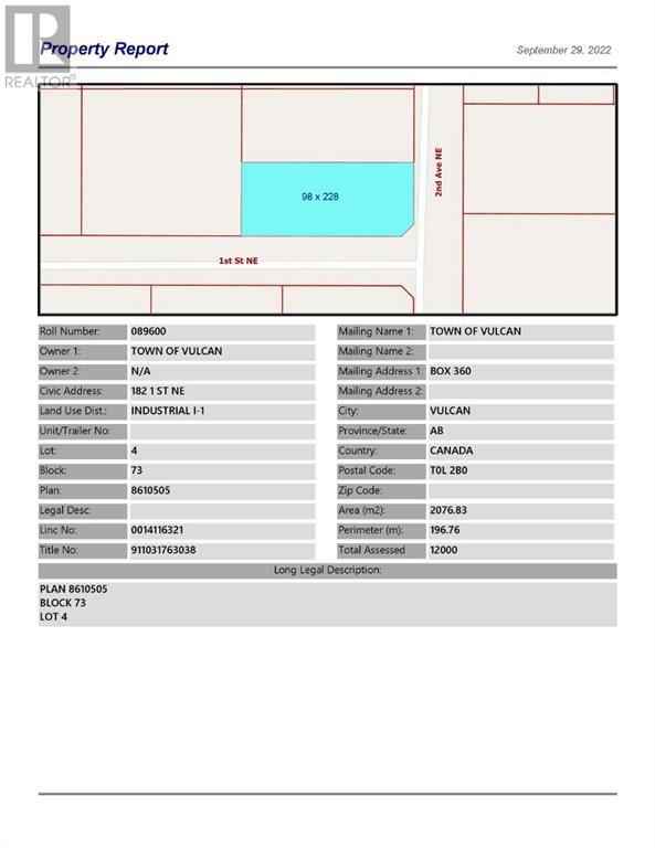 1 Street Ne Unit 182 NE #182, Vulcan, AB T0L 2B0