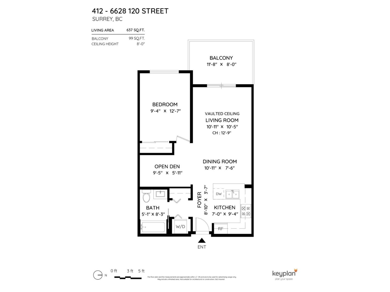 6628 120 Street Unit 412, Surrey, BC V3W 1T7