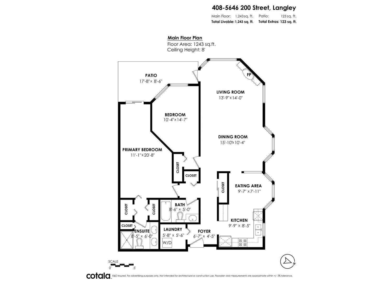 5646 200 Street Unit 408, Langley, BC V3A 1M8