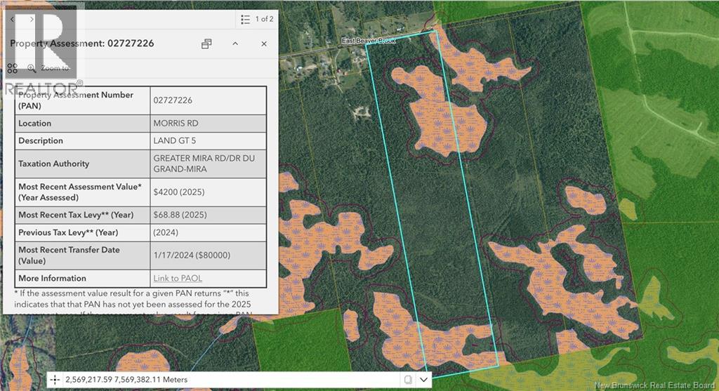 Lot Morris Road, Beaver Brook Station, NB E1V 4S5
