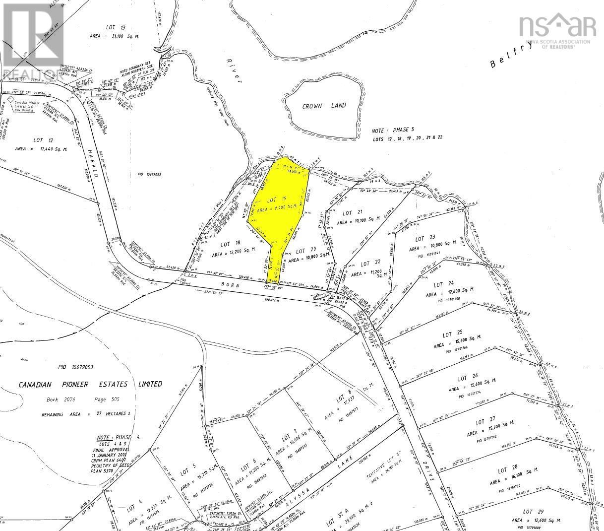 Lot 19 Harald Born Drive, Belfry Lake, NS B1K 3P2