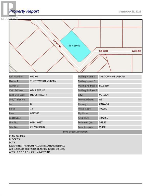 1 Avenue Ne Unit 604 NE #604, Vulcan, AB T0L 2B0