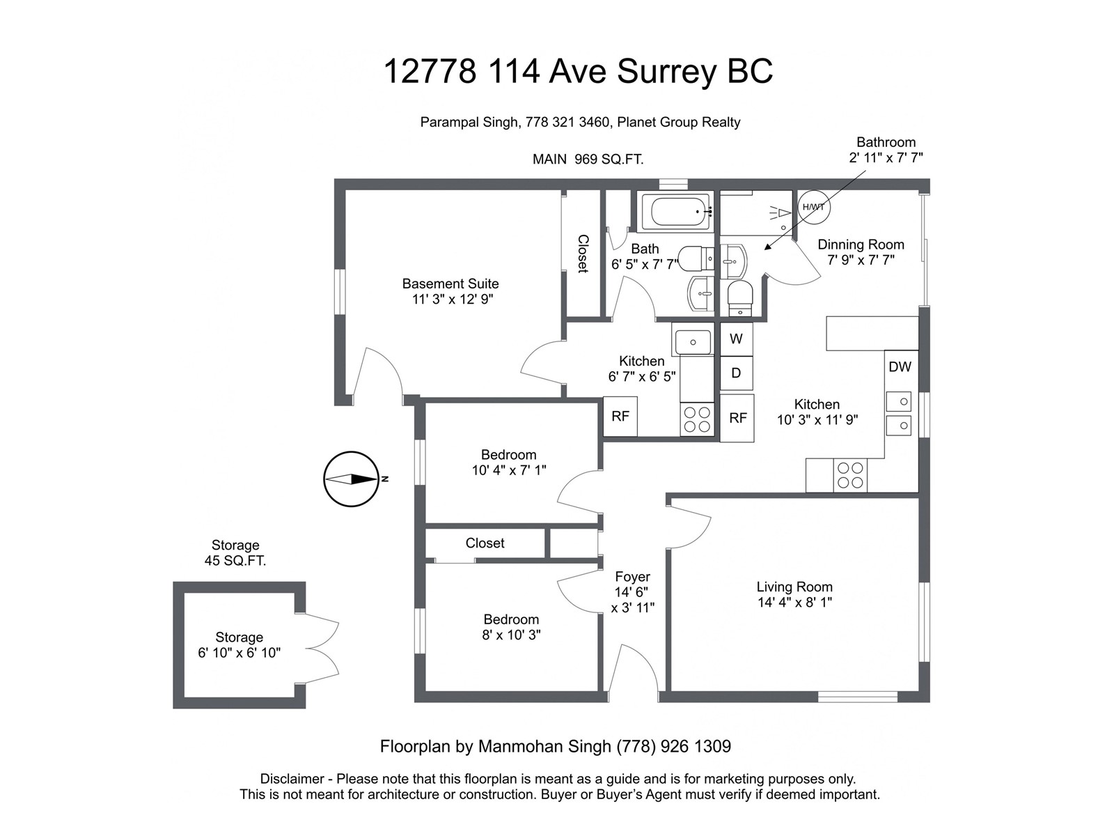 114 Avenue Unit 12778 #12778, Surrey, BC V3V 3P1