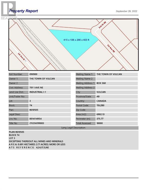 1 Avenue Ne Unit 701 NE #701, Vulcan, AB T0L 2B0